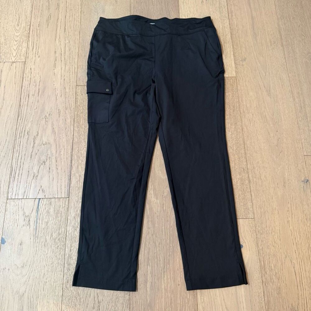 Greg Norman Collection Black Track Pants Relaxed Fit size large  m12